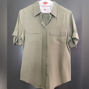 Equipment short sleeve blouse